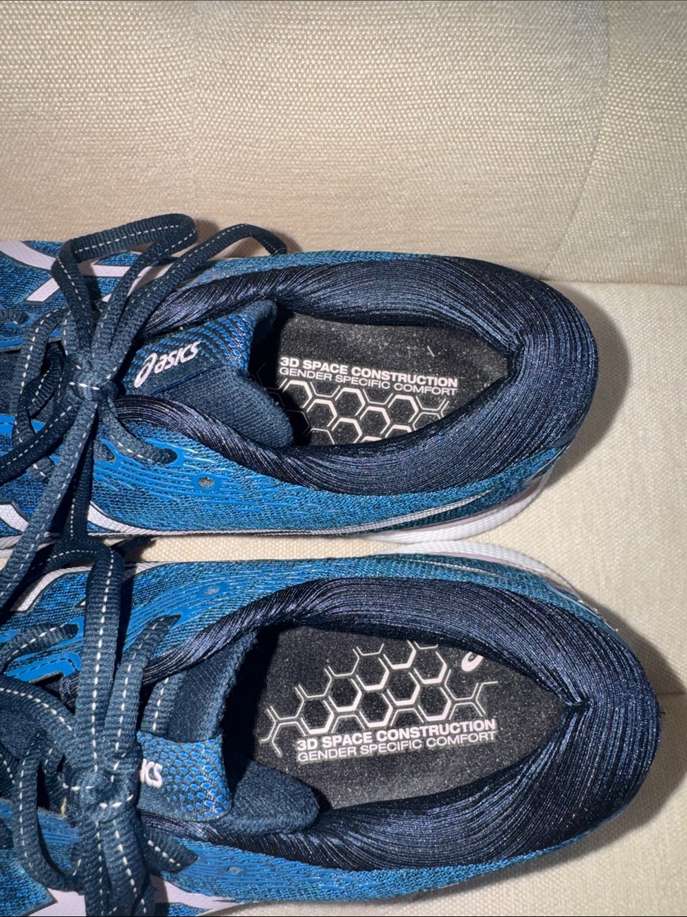 ASICS Women's Gel-Nimbus 24 Navy & Pink Running Sneakers - Picture 6 of 9